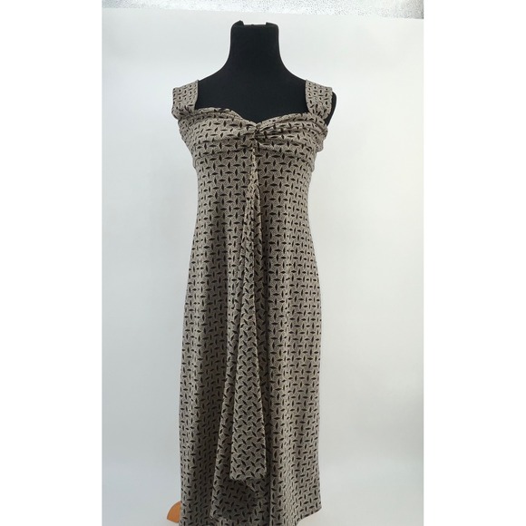 Michael Kors Dress Geometric Print Sleeveless Midi Womens Small Career - Picture 1 of 6